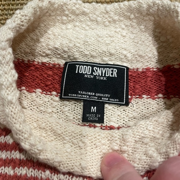 Todd Snyder Mens Knit Sweater, Medium - Picture 2 of 3